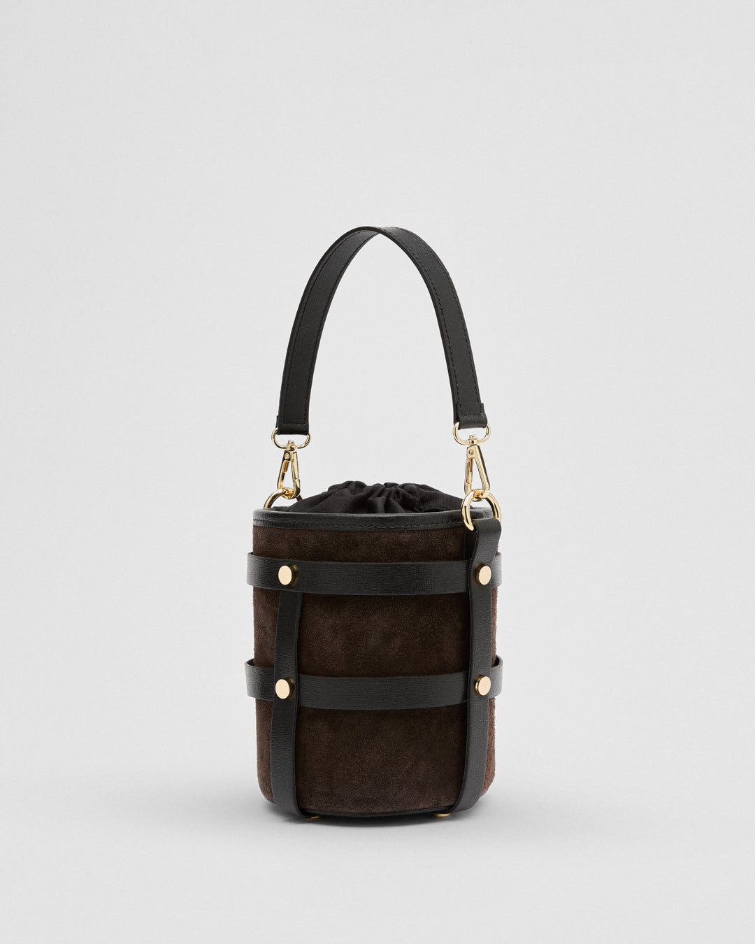 Lucie suede marrone nero