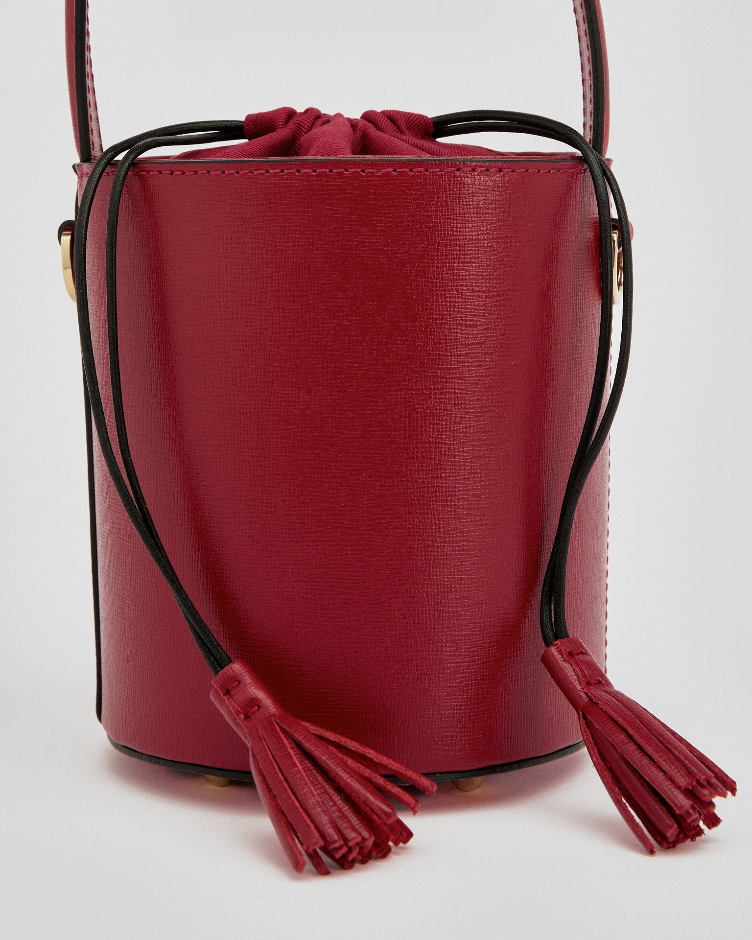 Mini Catherine burgundy | chiusura burgundy